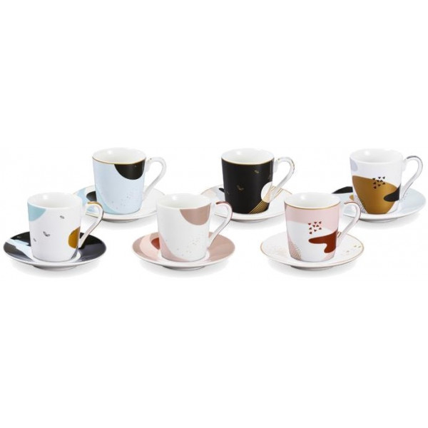 Фото - Набор чашек tescoma 387716 myCOFFEE с блюдцем 6 шт. Moon