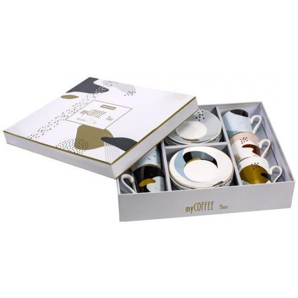 Фото - Набор чашек tescoma 387716 myCOFFEE с блюдцем 6 шт. Moon
