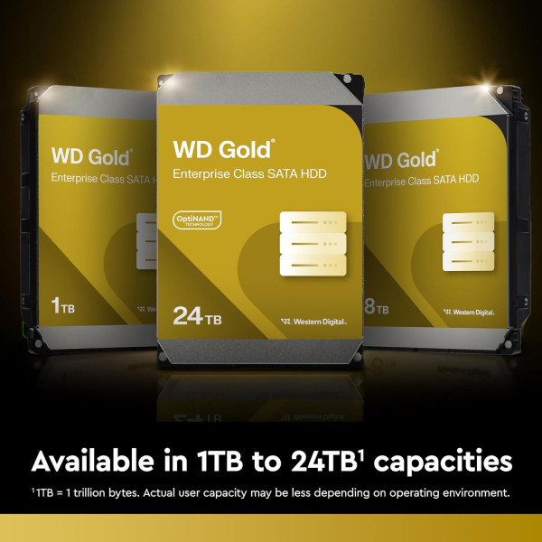 Фото - Жесткий диск внутренний Western Digital 24TB 3.5" 7200 512MB SATA Gold (WD242KRYZ)