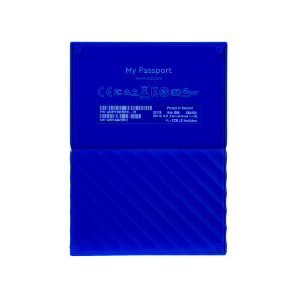Фото - Жесткий диск внешний Western Digital My Passport 2 TB Blue (WDBYFT0020BBL)