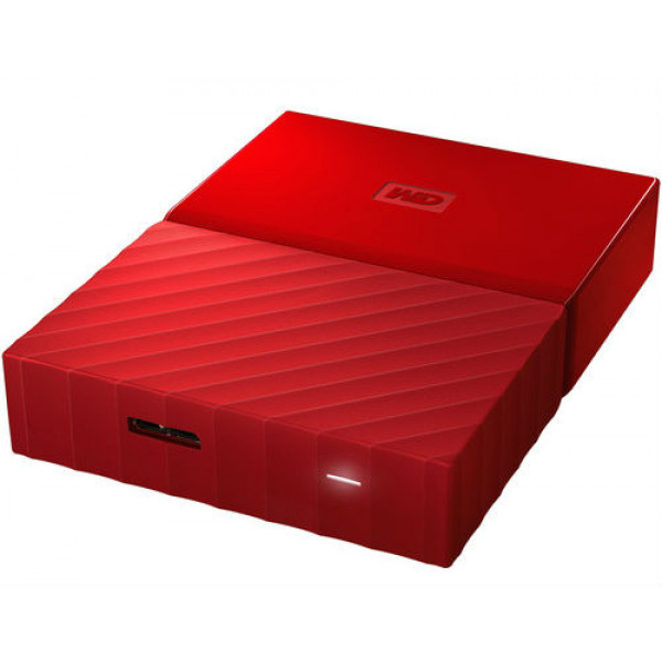 Фото - Жесткий диск внешний Western Digital My Passport 4 TB Red (WDBYFT0040BRD)