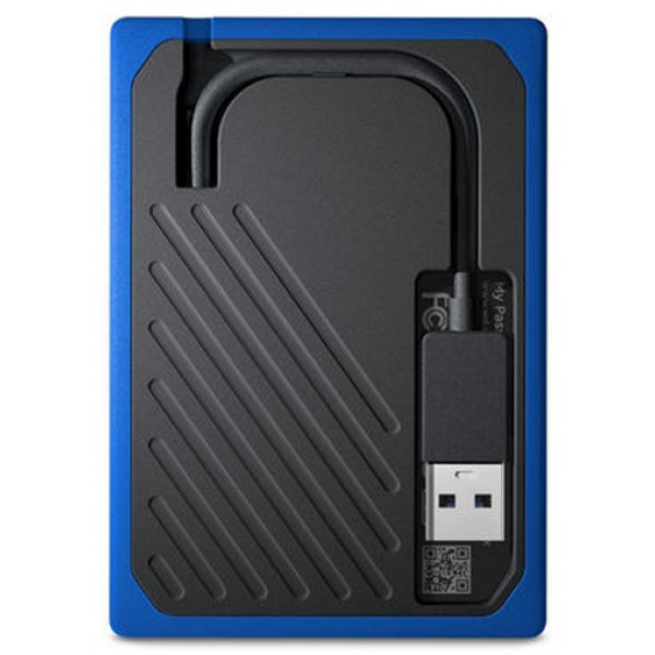 Фото - SSD-накопитель внешний Western Digital Passport Go 1TB USB 3.0 Blue (WDBMCG0010BBT-WESN)
