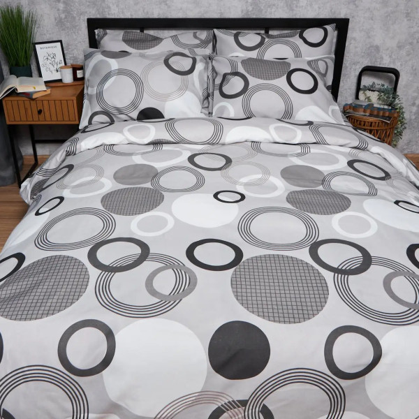 Фото - Комплект постельного белья Moon&Star Микросатин Premium Orbit Elegance 200х220 нав. 50х70 см 2 шт. (MS-890000730)