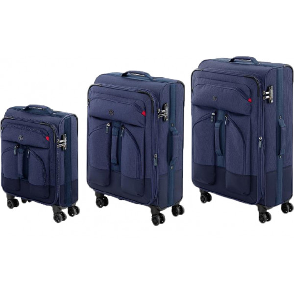 Фото - Набор чемоданов Wenger Deputy Set Dark-Blue (604365)