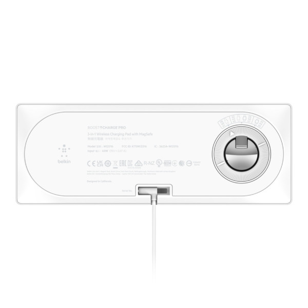 Фото - Беспроводное зарядное устройство Belkin MagSafe 3in1 White (WIZ016VFWH)