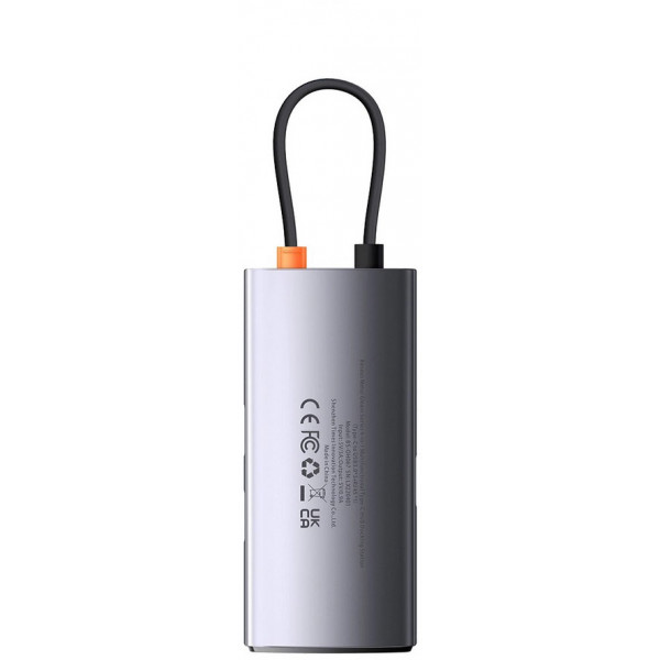 Фото - Хаб USB Baseus Metal Gleam Series 4-in-1 Type-C HUB Gray (WKWG070113)
