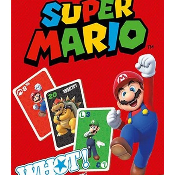 Фото - Настольная игра карточная (5-7 лет) Winning Moves Super Mario WHOT! Board Game (WM02857-ML1-12)