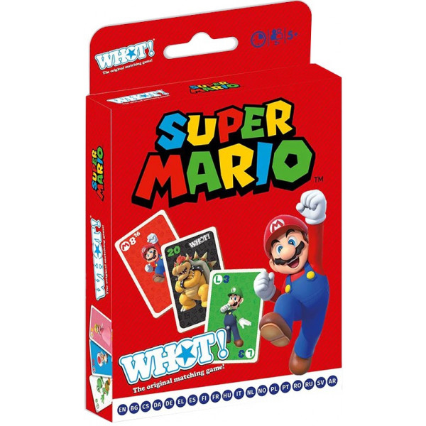 Фото - Настольная игра карточная (5-7 лет) Winning Moves Super Mario WHOT! Board Game (WM02857-ML1-12)