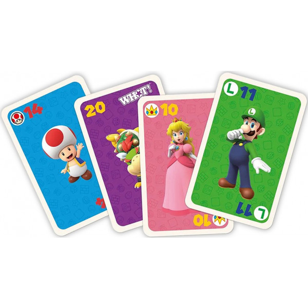 Фото - Настольная игра карточная (5-7 лет) Winning Moves Super Mario WHOT! Board Game (WM02857-ML1-12)