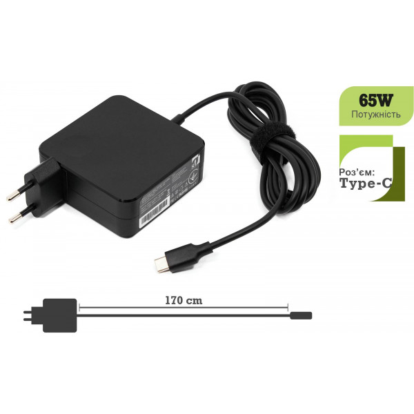 Фото - Зарядное устройство для ноутбука 1stCharger PD TYPE C 65W Wall Mount Retail BOX (WM1ST_TYPEC65W)