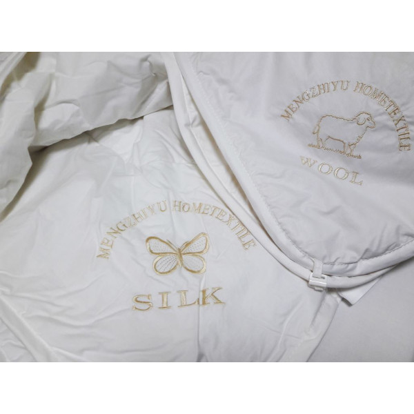 Фото - Одеяло всесезонное двуспальное евро Word of Dream Шелк-Шерсть 200х220 белая (00987)