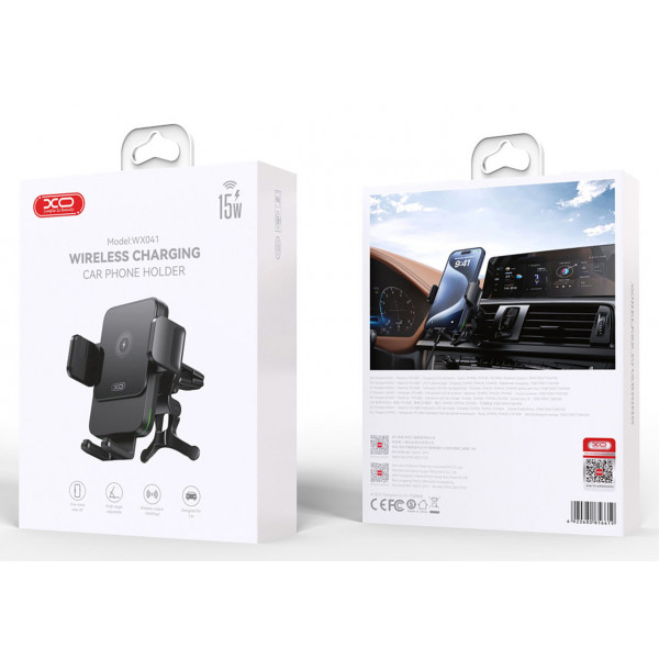 Фото - Автодержатель с беспроводной зарядкой XO WX041.black
