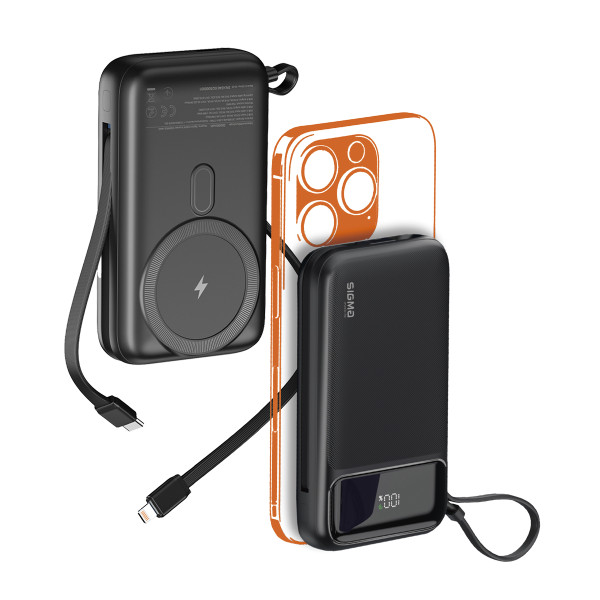 Фото - Батарея мобильная Sigma mobile X-power SI20A8QL-MAG black, (20000mAh, QC22.5W), Magsafe