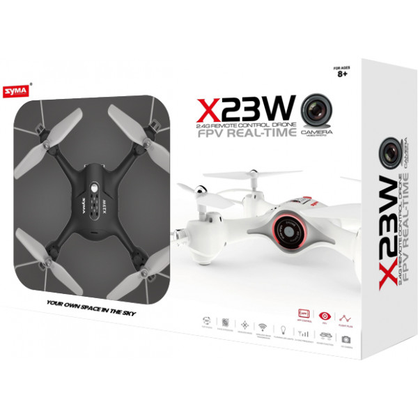 Фото - Квадрокоптер для детей Syma X23W Black