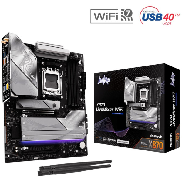 Фото - Материнская плата ASRock X870 LIVEMIXER WIFI DDR5