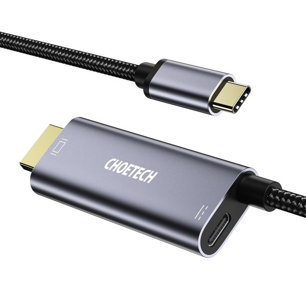 Фото - Кабель синхронизации данных Choetech USB-C на HDM 1.8m (XCH-M180GY)