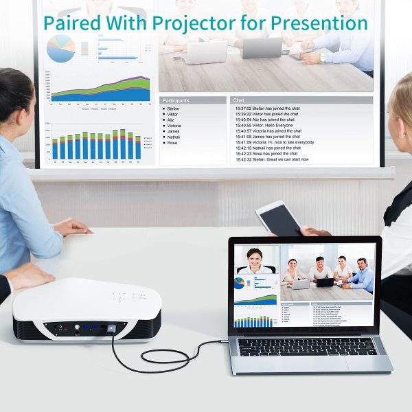 Фото - Кабель синхронизации данных Choetech USB-C на HDM 1.8m (XCH-M180GY)