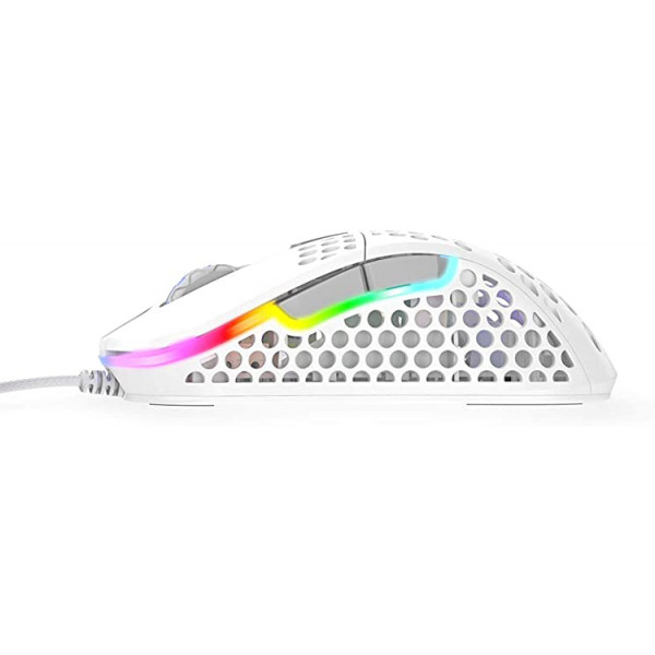 Фото - Мышь проводная игровая Xtrfy M4 RGB White (XG-M4-RGB-WHITE)