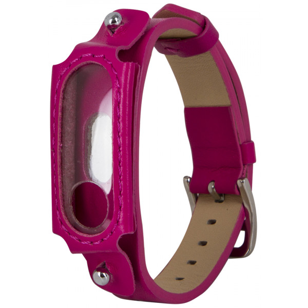 Фото - Ремешок для фитнес-браслета Xiaomi L2 Leather Belt Pink (XMB2LB-L2-PK)