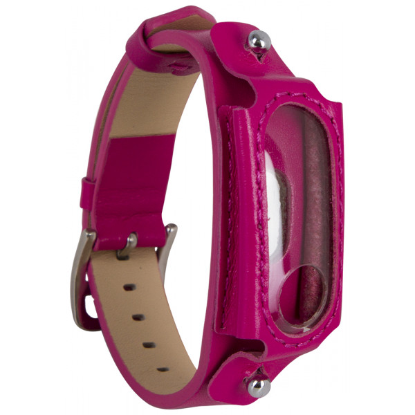 Фото - Ремешок для фитнес-браслета Xiaomi L2 Leather Belt Pink (XMB2LB-L2-PK)