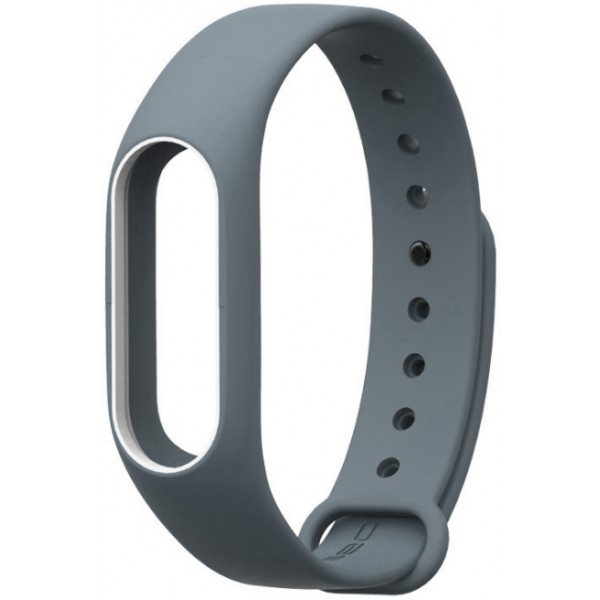 Фото - Ремешок для фитнес-браслета Xiaomi Mi Band 2 Gray/White