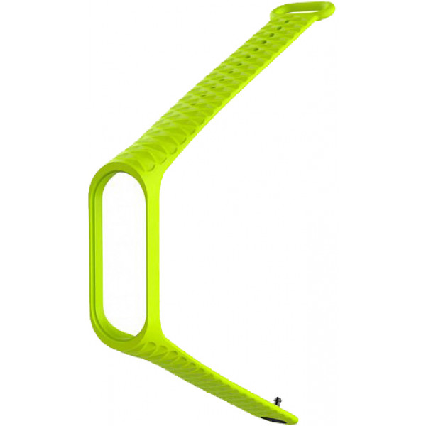 Фото - Ремешок для фитнес-браслета Xiaomi Ribbed Strap for Mi Band 3 Lime Green (XMB3-RIB-LGR)