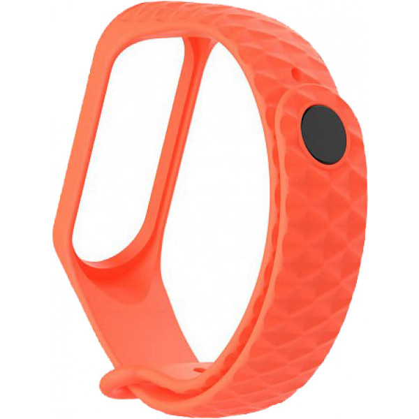 Фото - Ремешок для фитнес-браслета Xiaomi Ribbed Strap for Mi Band 3 Orange (XMB3-RIB-ORG)