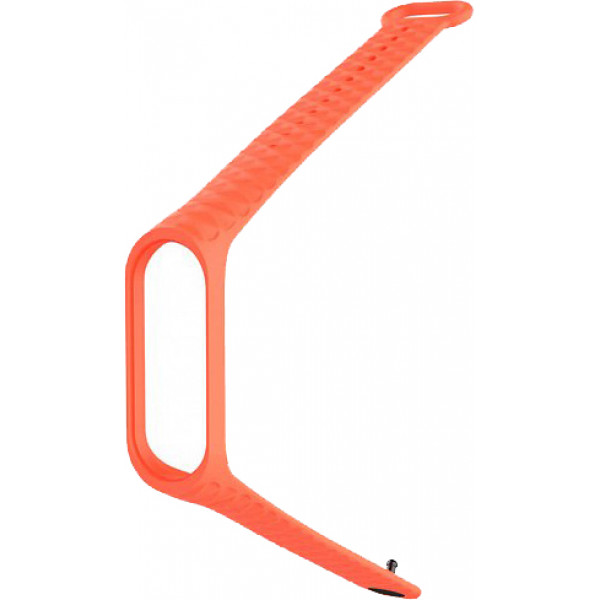 Фото - Ремешок для фитнес-браслета Xiaomi Ribbed Strap for Mi Band 3 Orange (XMB3-RIB-ORG)