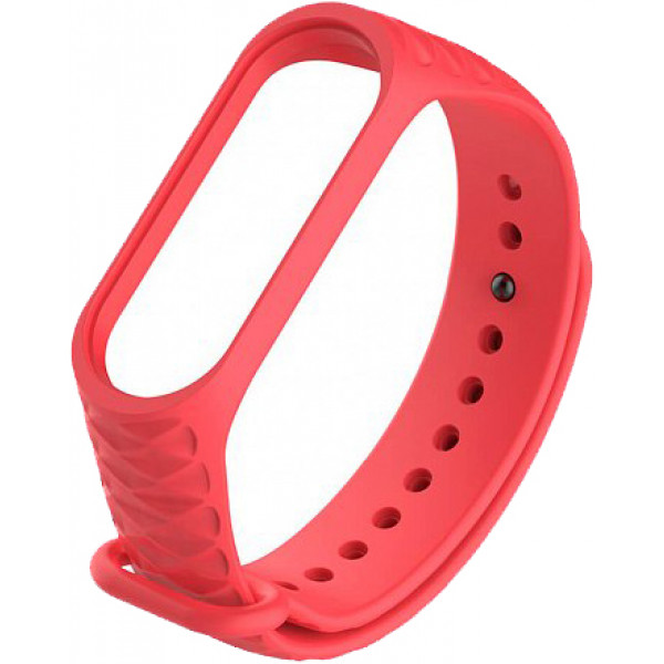 Фото - Ремешок для фитнес-браслета Xiaomi Ribbed Strap for Mi Band 3 Red (XMB3-RIB-RD)
