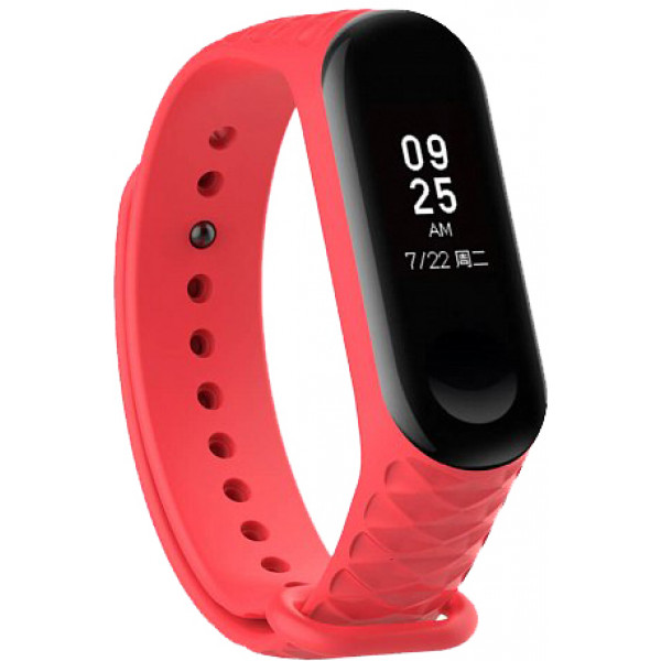 Фото - Ремешок для фитнес-браслета Xiaomi Ribbed Strap for Mi Band 3 Red (XMB3-RIB-RD)