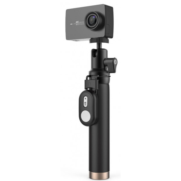 Фото - Экшн-камера Xiaomi YI 4K Black KIT (Selfie Stick + Bluetooth Remote) Int.Version (YI-90008)