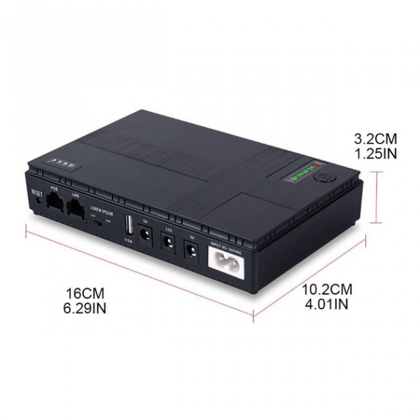 Фото - Источник бесперебойного питания XOKO DC1018P DC UPS 10400 mAh Black (XK-DC1018P-BK)