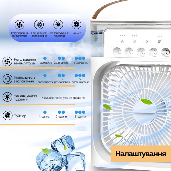 Фото - Уценка - Вентилятор портативный XOKO Mini Cooling Fan F1000 (XK-MC-F1000)