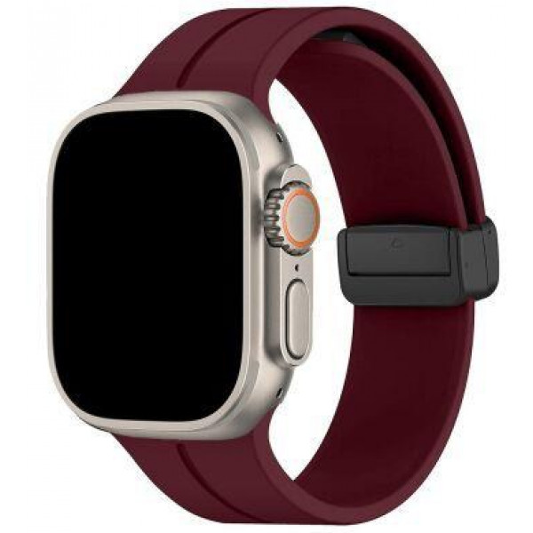 Фото - Ремешок для смарт-часов XOKO for Apple Watch 42/44/45/49 мм Bordo (XK-MGT-44BRD)