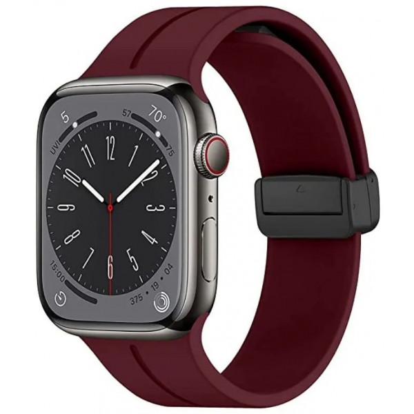 Фото - Ремешок для смарт-часов XOKO for Apple Watch 42/44/45/49 мм Bordo (XK-MGT-44BRD)