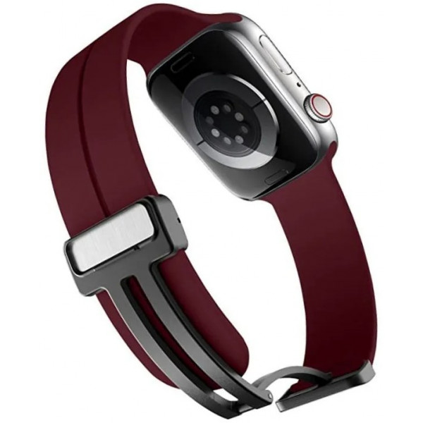 Фото - Ремешок для смарт-часов XOKO for Apple Watch 42/44/45/49 мм Bordo (XK-MGT-44BRD)