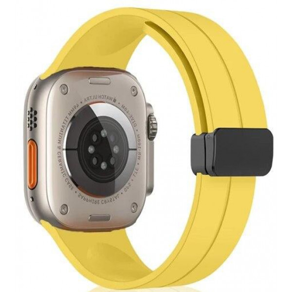 Фото - Ремешок для смарт-часов XOKO for Apple Watch 42/44/45/49 мм Yellow (XK-MGT-44YL)