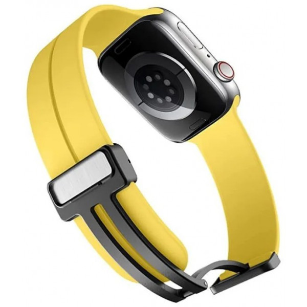 Фото - Ремешок для смарт-часов XOKO for Apple Watch 42/44/45/49 мм Yellow (XK-MGT-44YL)