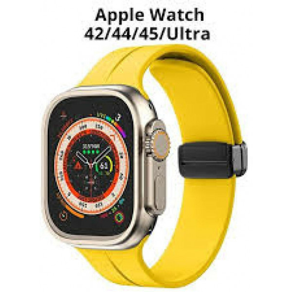 Фото - Ремешок для смарт-часов XOKO for Apple Watch 42/44/45/49 мм Yellow (XK-MGT-44YL)