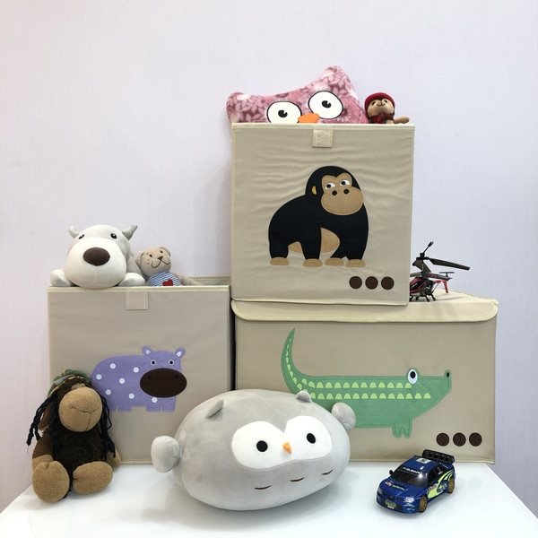 Фото - Коробка для хранения детская Handy Home Бегемот 33x33x33 см (CH01)