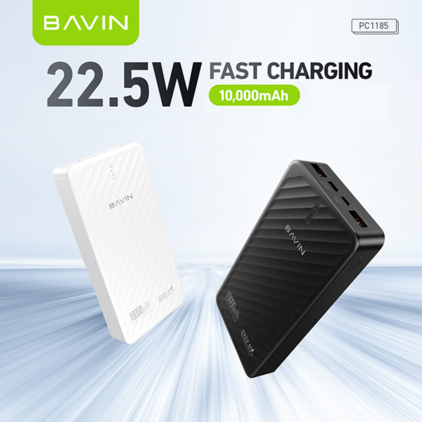Фото - Батарея мобильная Bavin PC1185 10000 mAh 22.5W Black (Y-PC1185 BK)