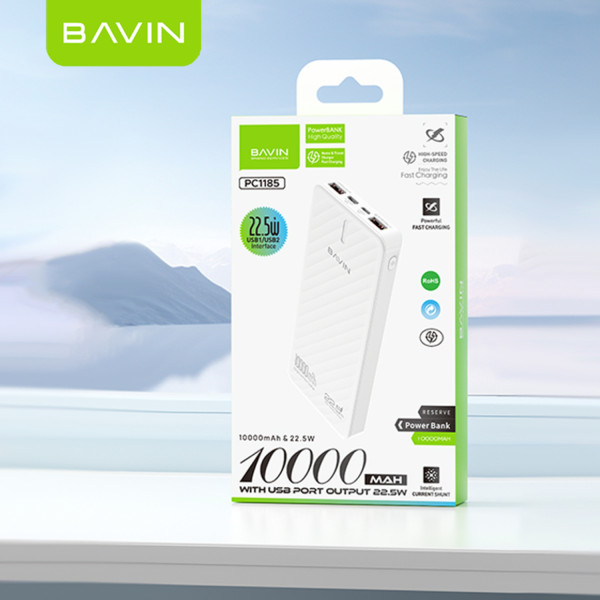 Фото - Батарея мобильная Bavin PC1185 10000 mAh 22.5W Black (Y-PC1185 BK)