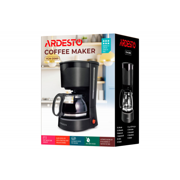 Фото - Уценка - Кофеварка капельная Ardesto YCM-D060 Black
