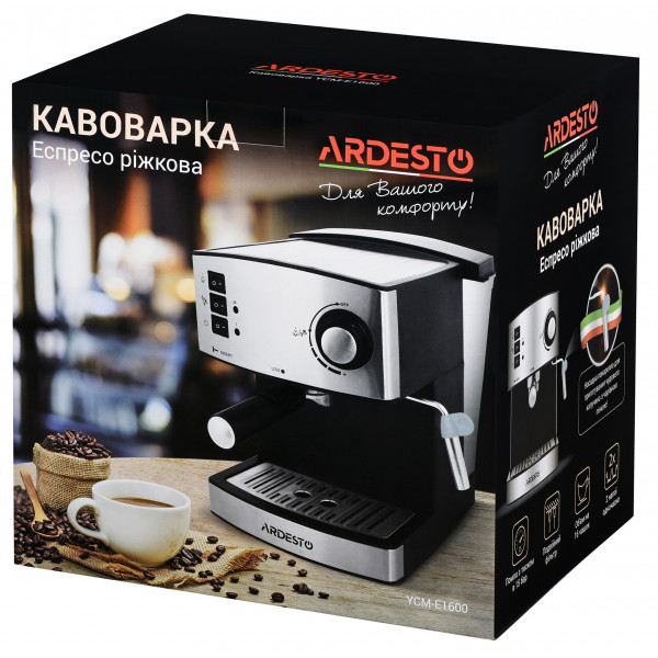 Фото - Уценка - Кофеварка рожковая Ardesto YCM-E1600
