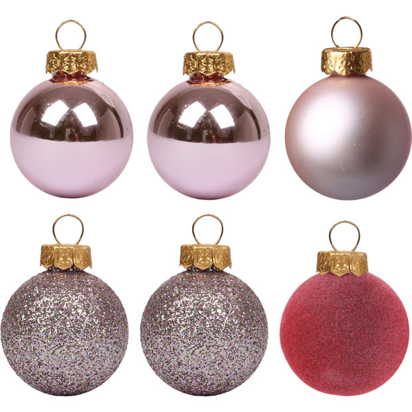 Фото - Набор ёлочных игрушек YES! Fun 8 см 6 шт. пудро-розовый (975126)