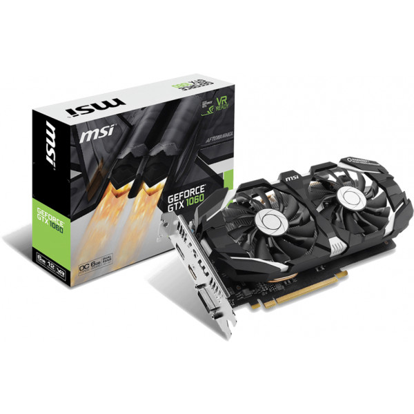 Фото - Видеокарта MSI nVidia GeForce GTX1060 6GB GDDR5 (GF GTX 1060 6GT V1)