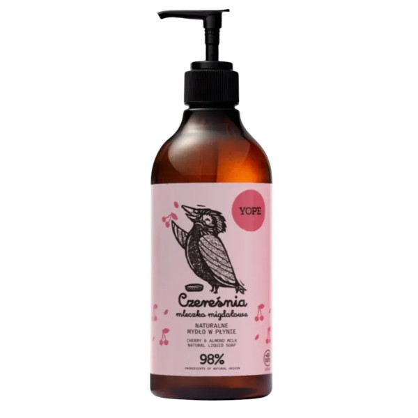 Фото - Жидкое мыло для рук Yope Hand Soap CHERRY ALMOND MILK 500 мл (5903760209421)