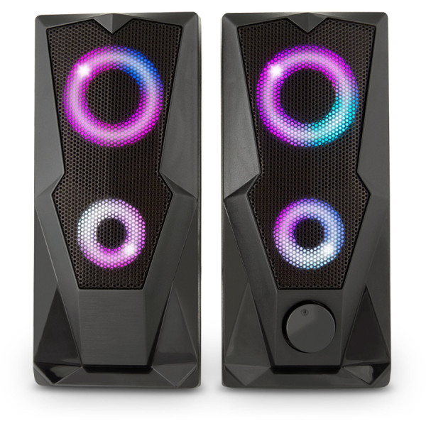 Фото - Компьютерная акустика компактная 2.0 YENKEE YSP 2003RGB USB Speaker PC 2.0 Black
