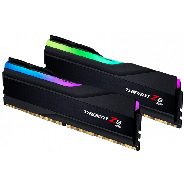 Фото - Память DDR G.Skill Trident Z5 RGB Black DDR5-7600 32GB KIT (2x16GB) (F5-7600J3646G16GX2-TZ5RK)