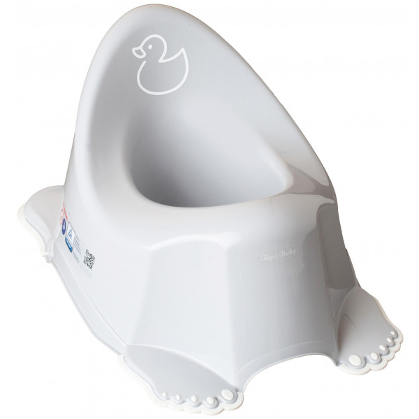 Фото - Горшок детский Tega Baby Утенок с антискользящей резиной Светло-серый (DK-001-122)